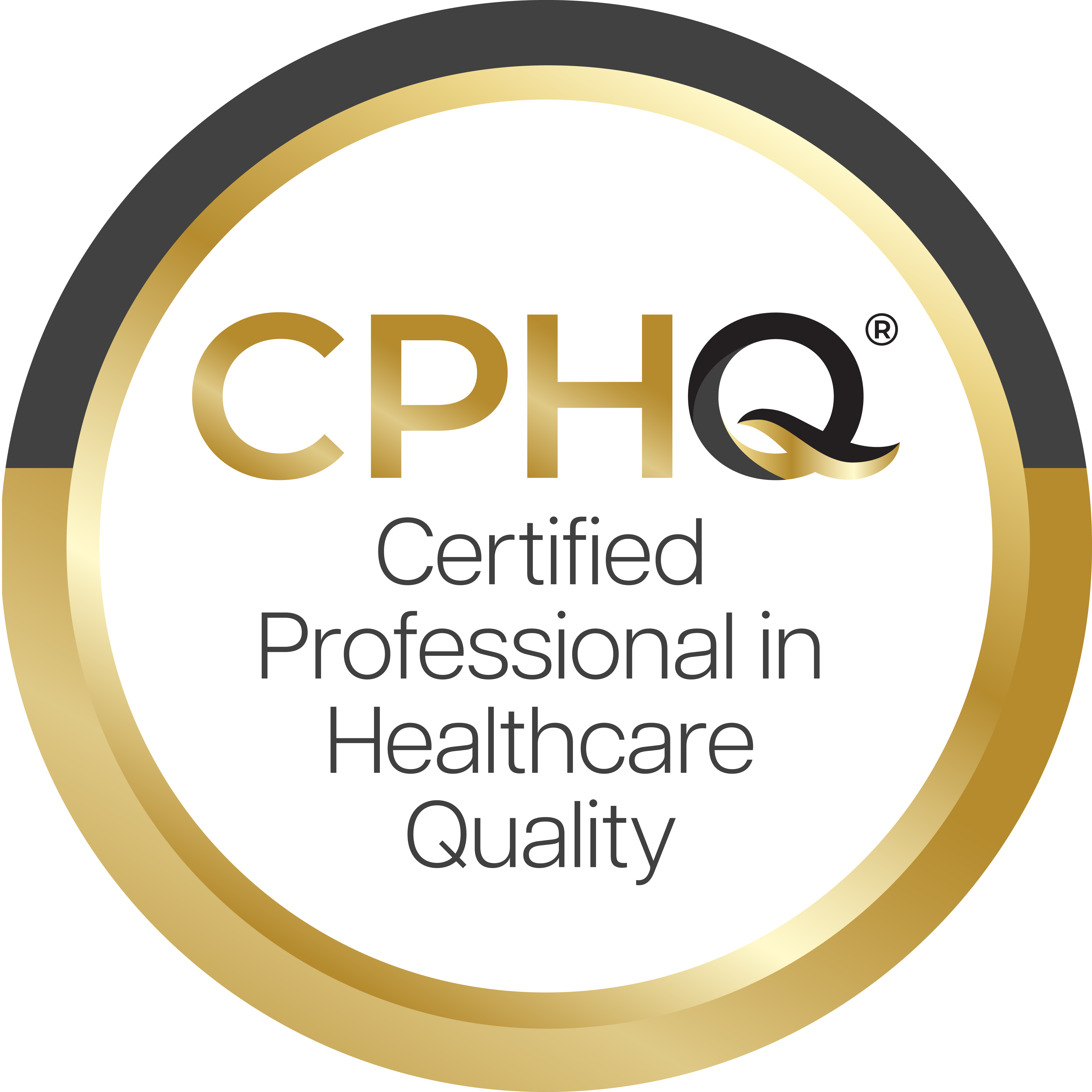 CPHQ certification badge in healthcare quality