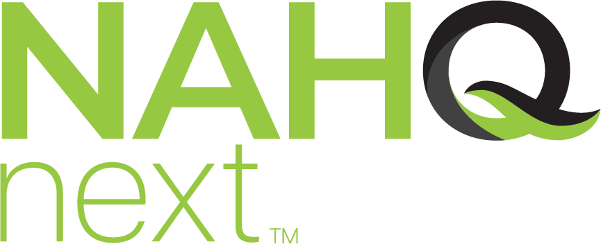 NAHQ Next logo in green and black