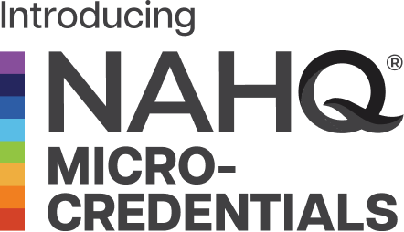 NAHQ Micro-Credentials announcement logo