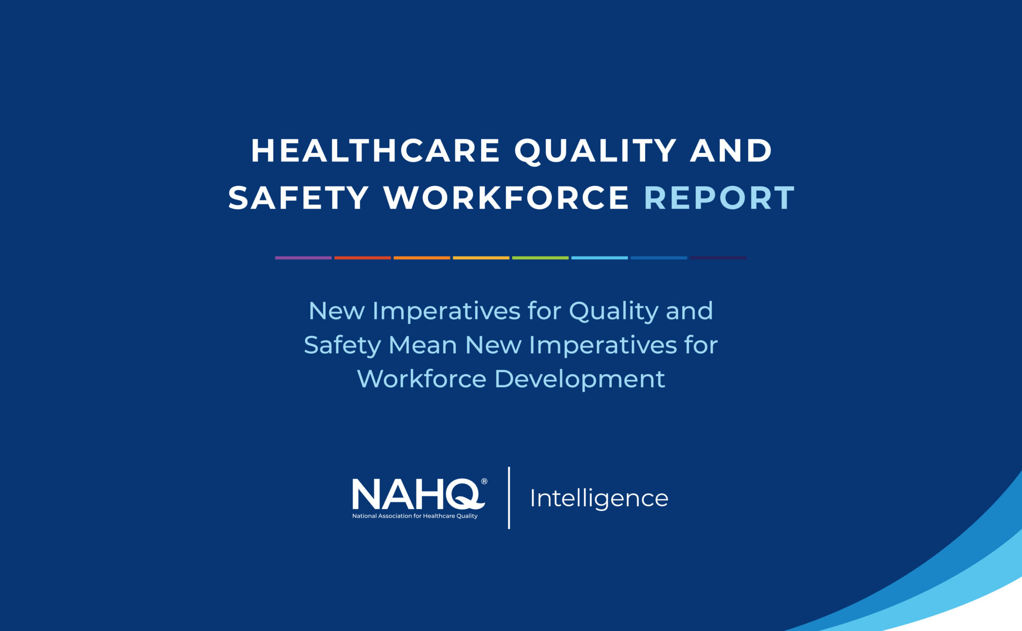 Healthcare quality and safety workforce report cover