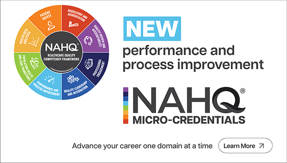 NAHQ micro-credentials for performance improvement.