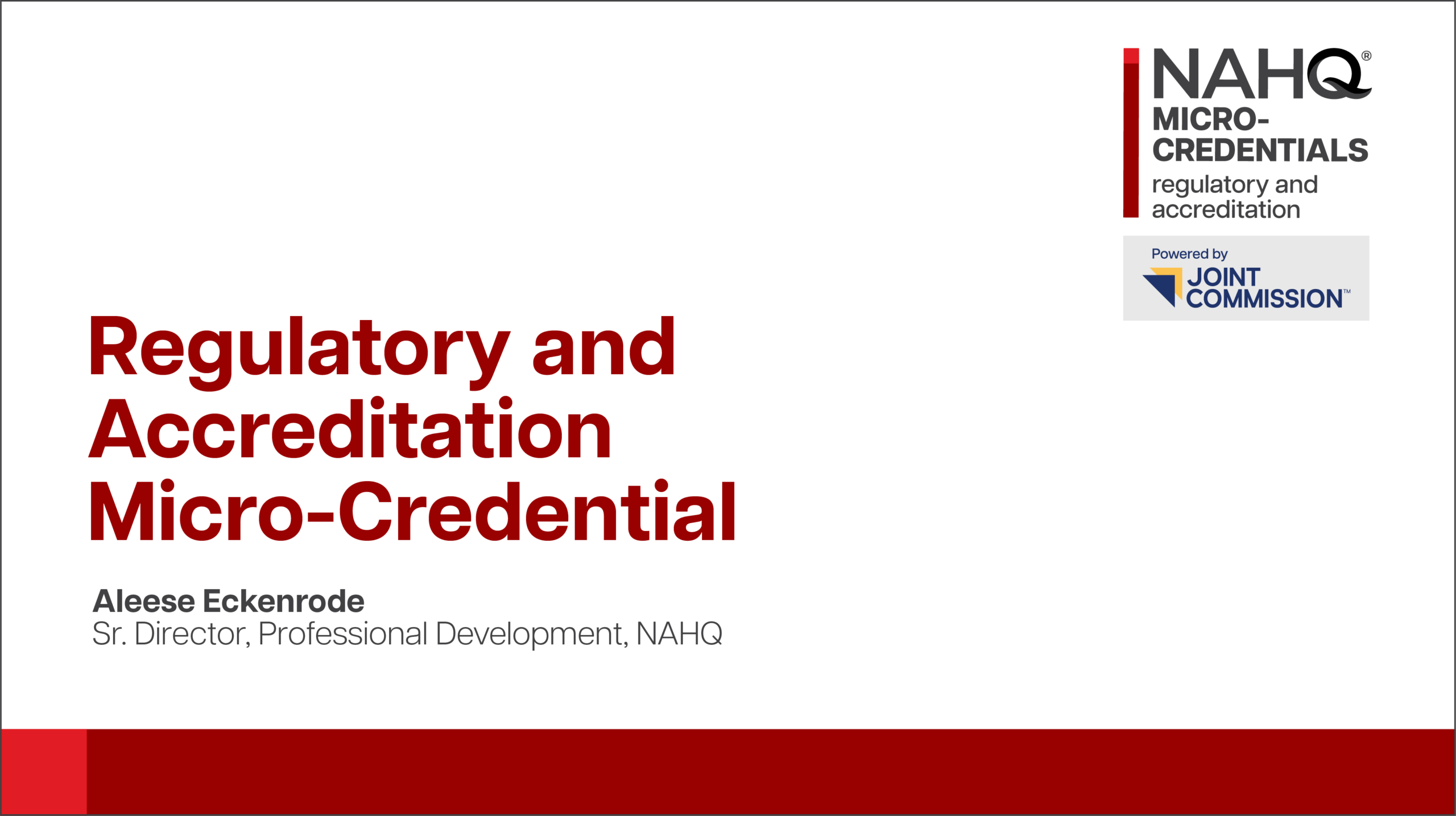 NAHQ - Micro-credentials + Healthcare Certifications